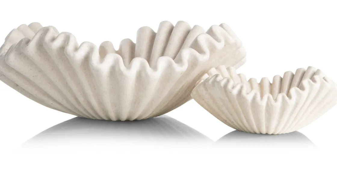XOOON Bella schaal D28cm in de kleur Crème - COCOmaison^ Woonaccessoires