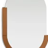 XOOON Brad spiegel 60x90cm) in de kleur Oranje - COCOmaison^ Wanddecoraties|Woonaccessoires