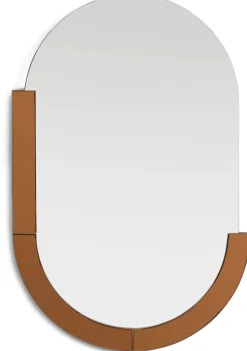 XOOON Brad spiegel 60x90cm) in de kleur Oranje - COCOmaison^ Wanddecoraties|Woonaccessoires