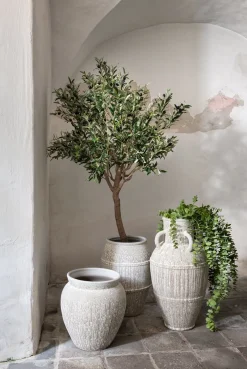 XOOON Braga pot H25cm in de kleur Beige - COCOmaison^ Woonaccessoires