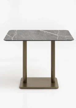 XOOON Brest bartafel marble light grey (120x75cm) in kleur Goud^ Woonaccessoires|Bartafels