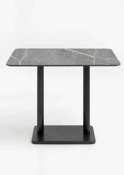 XOOON Brest bartafel marble light grey (120x75cm) kleur Zwart^ Bartafels|Woonaccessoires