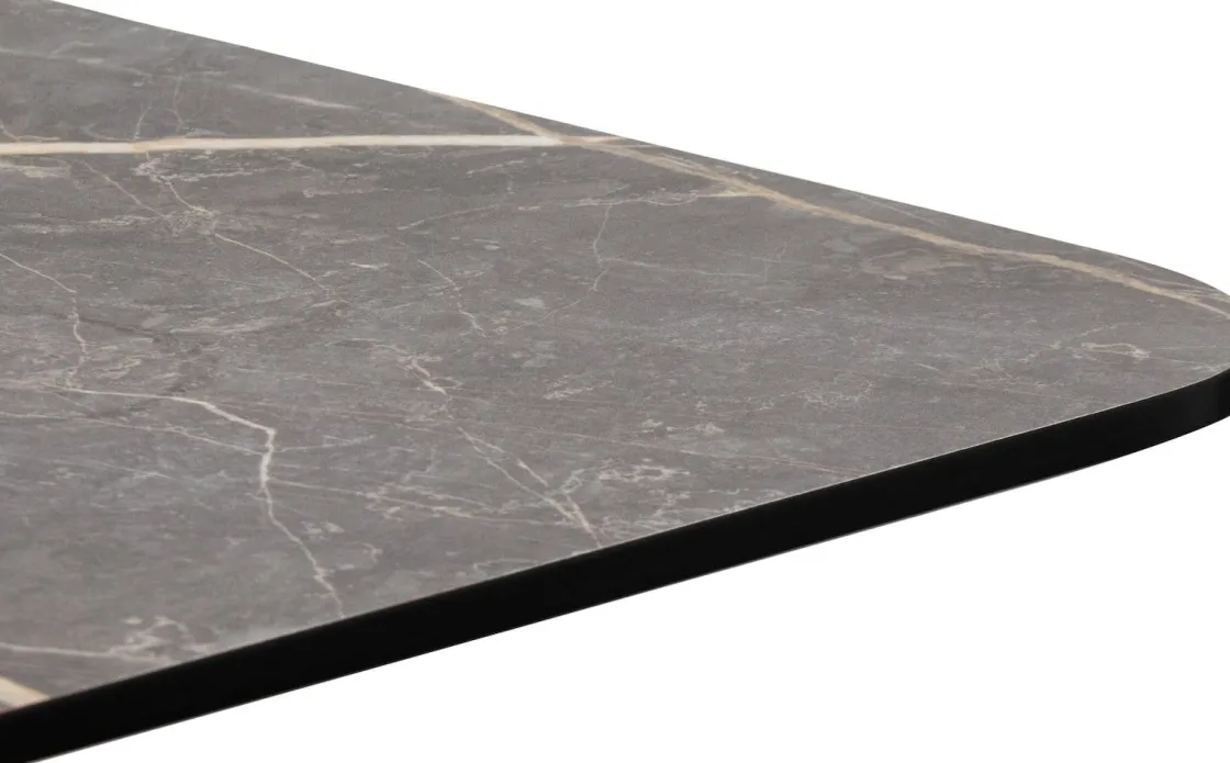 XOOON Brest bartafel marble light grey (75x75cm) in kleur Goud^ Woonaccessoires|Bartafels