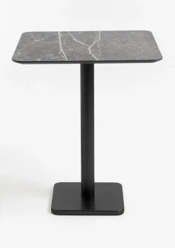 XOOON Brest bartafel marble light grey (75x75cm) in kleur Zwart^ Bartafels|Woonaccessoires