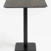 XOOON Brest bartafel marble onyx (75x75cm) in kleur Zwart^ Bartafels|Woonaccessoires