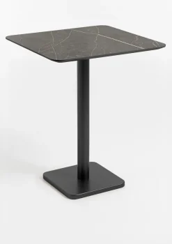 XOOON Brest bartafel marble onyx (75x75cm) in kleur Zwart^ Bartafels|Woonaccessoires