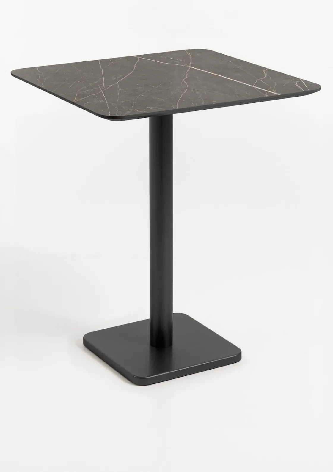 XOOON Brest bartafel marble onyx (75x75cm) in kleur Zwart^ Bartafels|Woonaccessoires