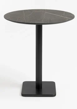 XOOON Brest bartafel marble onyx (D80cm) in kleur Zwart^ Bartafels|Woonaccessoires