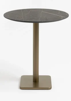 XOOON Brest bartafel marble onyx (D80cm) in kleur Goud van COCOmaison^ Woonaccessoires|Bartafels