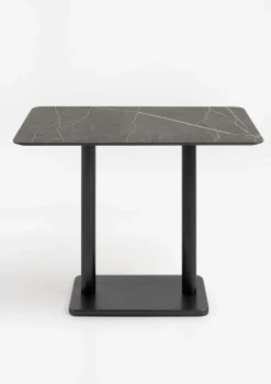 XOOON Brest bartafel marble onyx (120x75cm) kleur Zwart^ Bartafels|Woonaccessoires