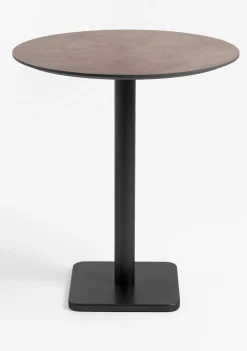 XOOON Brest bartafel stone rust (D80cm) in kleur Zwart van COCOmaison^ Bartafels|Woonaccessoires