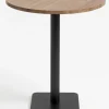 XOOON Brest bartafel vintage oak (D80cm) kleur Zwart van COCOmaison^ Bartafels|Woonaccessoires