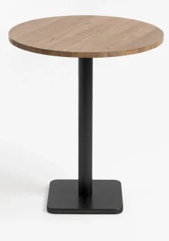 XOOON Brest bartafel vintage oak (D80cm) kleur Zwart van COCOmaison^ Bartafels|Woonaccessoires