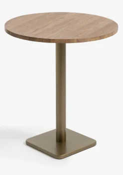 XOOON Brest bartafel vintage oak (D80cm) kleur Goud van COCOmaison^ Woonaccessoires|Bartafels