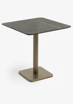 XOOON Brest bistrotafel marble onyx (75x75cm) kleur Goud^ Woonaccessoires|Eettafels