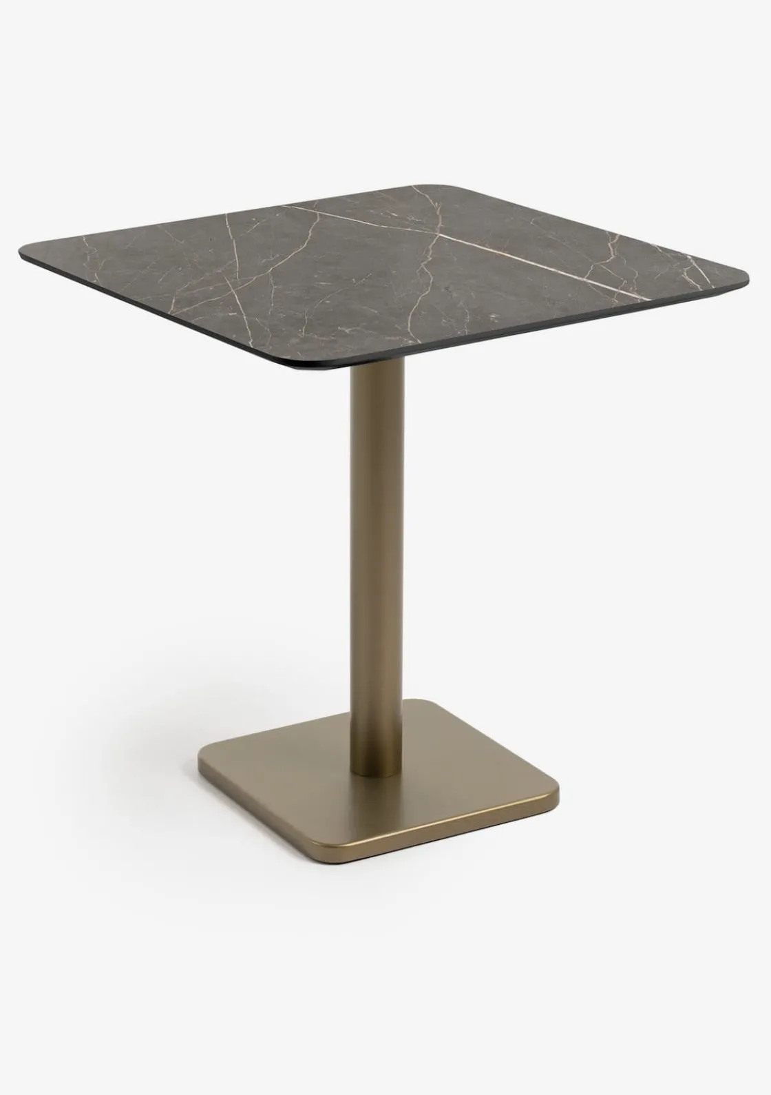 XOOON Brest bistrotafel marble onyx (75x75cm) kleur Goud^ Woonaccessoires|Eettafels