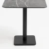 XOOON Brest bistrotafel marble light grey (75x75cm) kleur Zwart^ Eettafels|Woonaccessoires