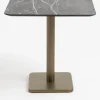 XOOON Brest bistrotafel marble light grey (75x75cm) kleur Goud^ Woonaccessoires|Eettafels