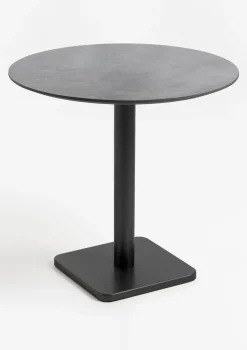 XOOON Brest bistrotafel stone (D80cm) in kleur Zwart van COCOmaison^ Eettafels|Woonaccessoires