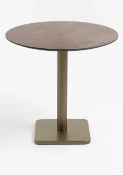 XOOON Brest bistrotafel stone rust (D80cm) kleur Goud van COCOmaison^ Woonaccessoires|Eettafels