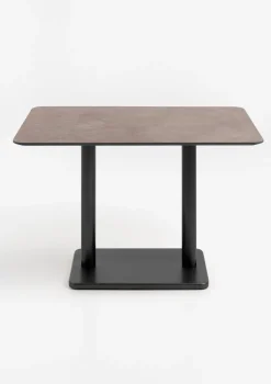 XOOON Brest bistrotafel stone rust (120x75cm) kleur Zwart^ Woonaccessoires|Eettafels