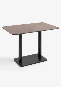 XOOON Brest bistrotafel stone rust (120x75cm) kleur Zwart^ Woonaccessoires|Eettafels