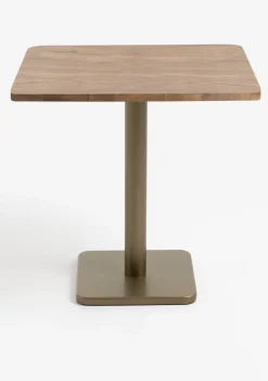 XOOON Brest bistrotafel vintage oak (75x75cm) kleur Goud^ Woonaccessoires|Eettafels