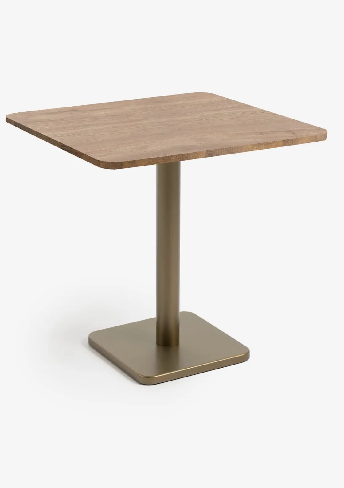 XOOON Brest bistrotafel vintage oak (75x75cm) kleur Goud^ Woonaccessoires|Eettafels