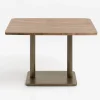 XOOON Brest bistrotafel vintage oak (120x75cm) kleur Goud^ Eettafels|Woonaccessoires