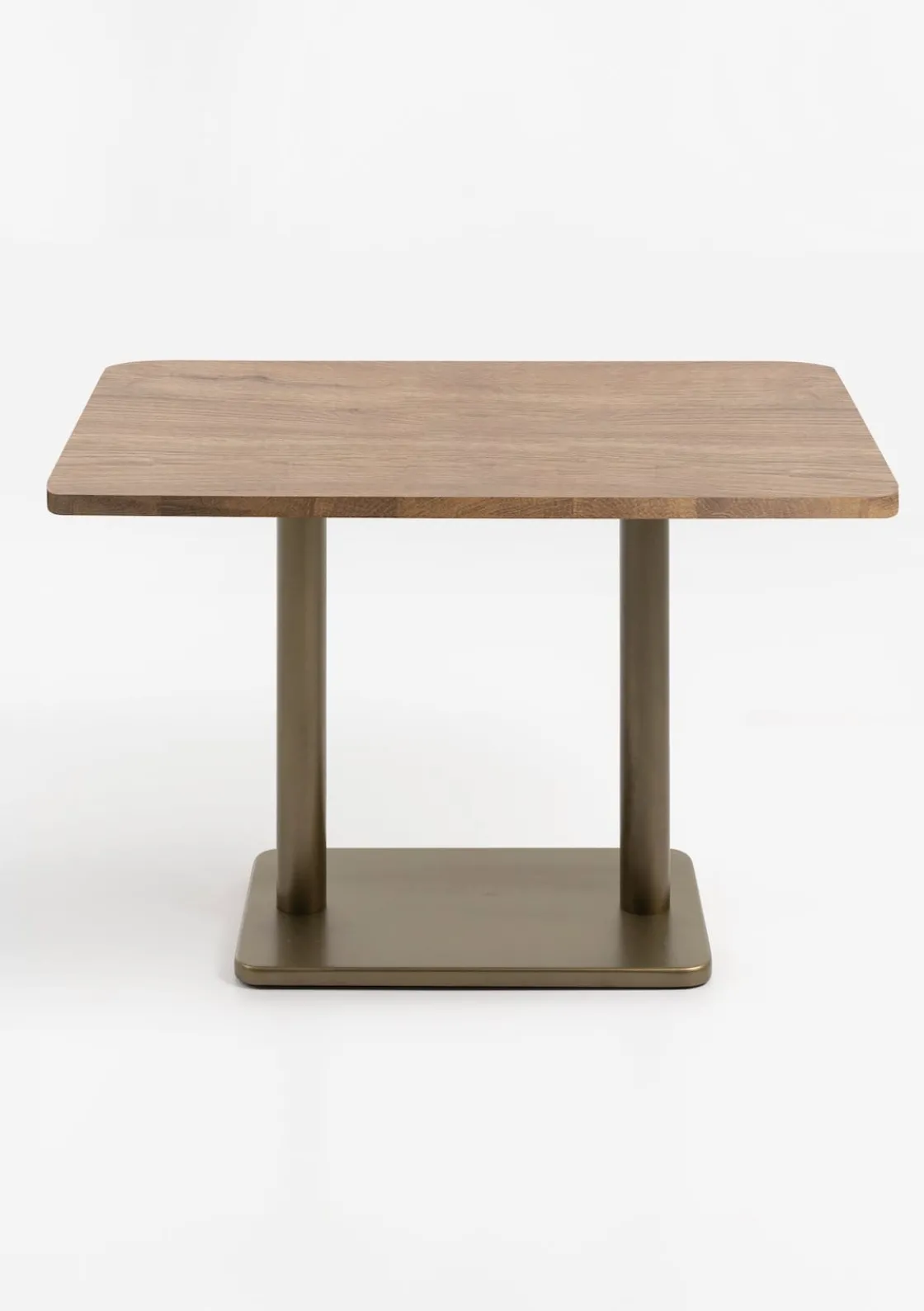 XOOON Brest bistrotafel vintage oak (120x75cm) kleur Goud^ Eettafels|Woonaccessoires