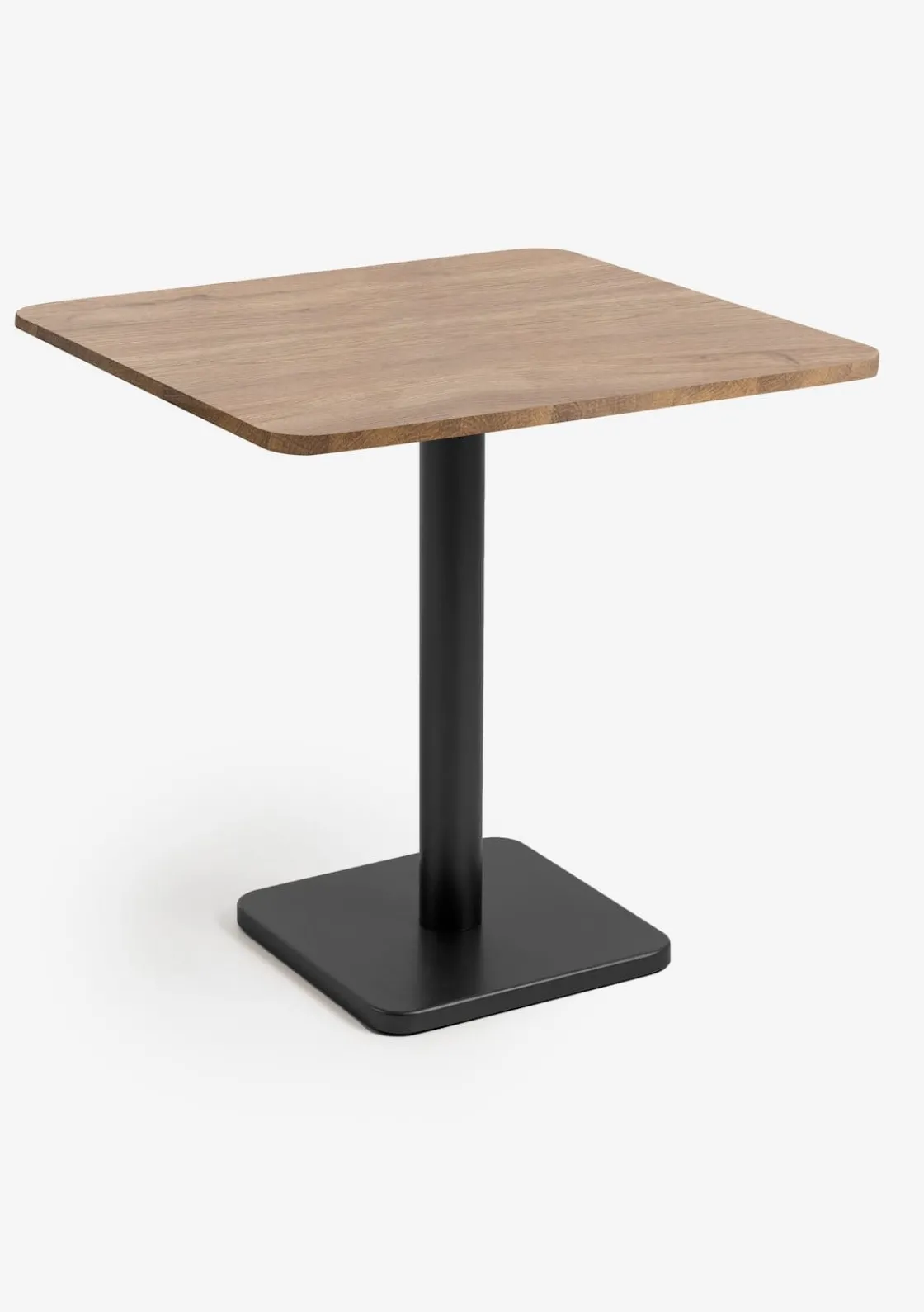 XOOON Brest bistrotafel vintage oak (75x75cm) kleur Zwart^ Eettafels|Woonaccessoires