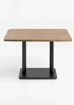 XOOON Brest bistrotafel vintage oak (120x75cm) kleur Zwart^ Woonaccessoires|Eettafels