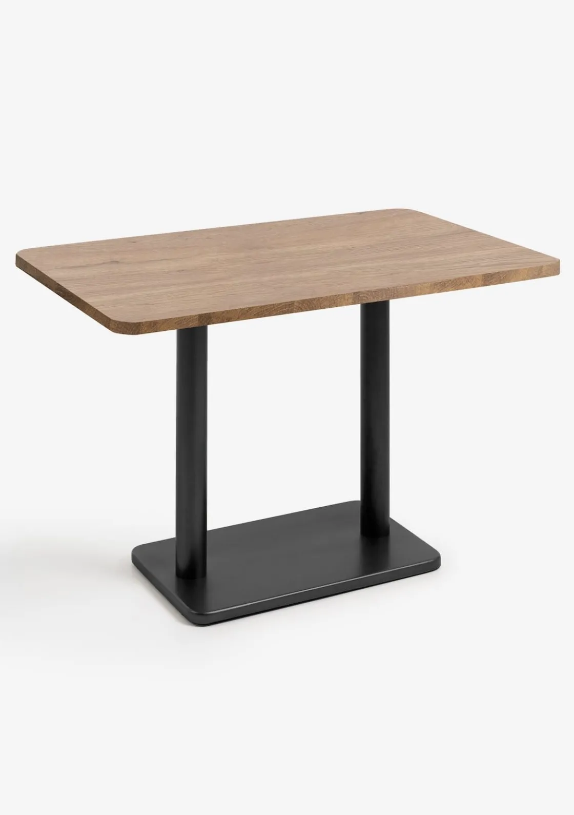 XOOON Brest bistrotafel vintage oak (120x75cm) kleur Zwart^ Woonaccessoires|Eettafels