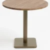 XOOON Brest bistrotafel vintage oak (D80cm) kleur Goud van COCOmaison^ Woonaccessoires|Eettafels