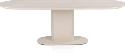 XOOON Brianto, eetkamertafel 240 x 100 cm - keramiek blad Travertin - Creme^ Eettafels|Tafelconfigurator