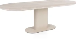 XOOON Brianto, eetkamertafel 240 x 100 cm - keramiek blad Travertin - Creme^ Eettafels|Tafelconfigurator