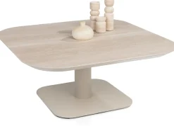 XOOON Brianto, salontafel 90 x 90 cm - keramiek blad Travertin^ Salontafels|Tafelconfigurator