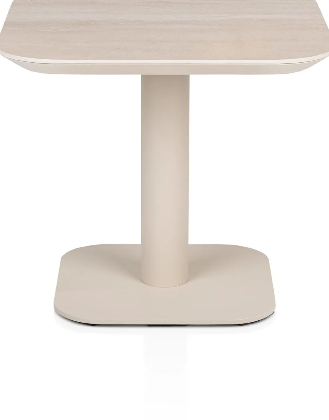 XOOON Brianto, salontafel 50 x 50 cm - keramiek blad Travertin^ Salontafels|Tafelconfigurator