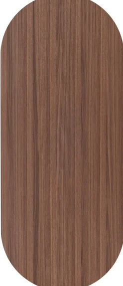 XOOON Brianza, eetkamertafel 240 x 100 cm - walnoot fineer - Steel Brown^ Eettafels|Tafelconfigurator