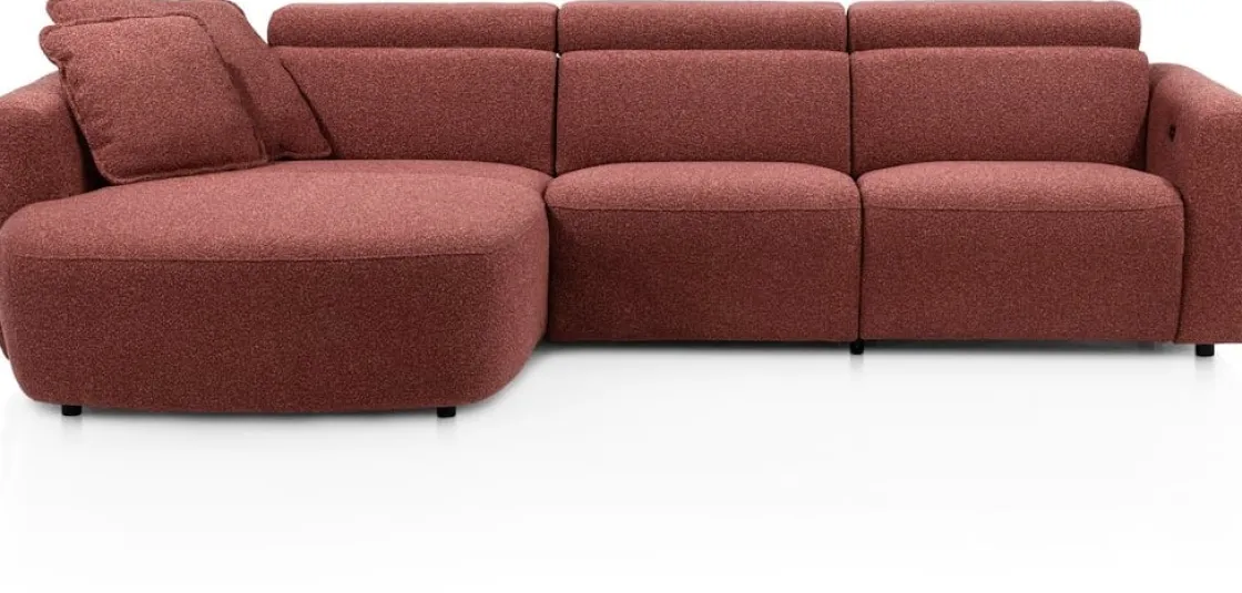 XOOON Cantello, Longchair curved links incl. 2 armkussens - 2,5 zits arm rechts^ Cantello|Cantello