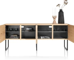 XOOON CARVING dressoir 210 cm. - 4-deuren -^ Dressoirs