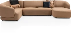 XOOON Cervo, Hoek met 1 zits arm links - 2,5 zits zonder armen - longchair gebogen rechts^ Cervo|Cervo