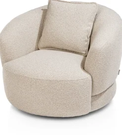 XOOON Cervos, fauteuil draaibaar - rond 100cm incl. 1 kussen 45x45^ Leren Fauteuils|Stoffen Fauteuils