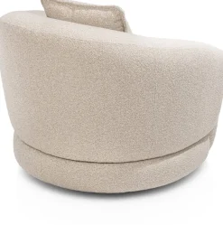 XOOON Cervos, fauteuil draaibaar - rond 100cm incl. 1 kussen 45x45^ Leren Fauteuils|Stoffen Fauteuils