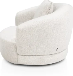 XOOON Cervos, fauteuil draaibaar - rond 100cm incl. 1 kussen 45x45^ Leren Fauteuils|Stoffen Fauteuils