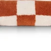 XOOON Check bolster kussen 15x50cm in kleur Koper shop je bij COCOmaison^ Woonaccessoires