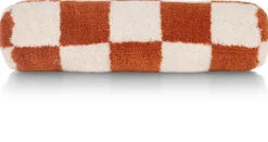 XOOON Check bolster kussen 15x50cm in kleur Koper shop je bij COCOmaison^ Woonaccessoires