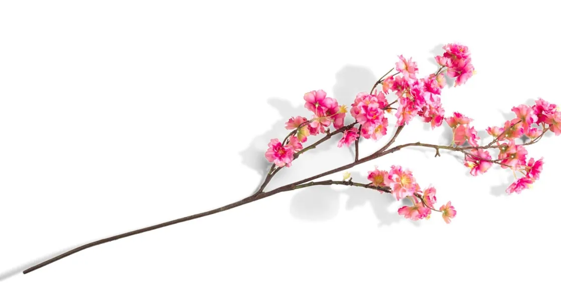 XOOON Cherry blossom spray kunstbloem roze H120cm - COCOmaison^ Woonaccessoires