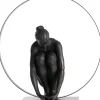 XOOON Circle Lady beeld H54cm in de kleur Zwart - COCOmaison^ Woonaccessoires