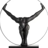 XOOON Circle Man beeld H58cm in de kleur Zwart - COCOmaison^ Woonaccessoires